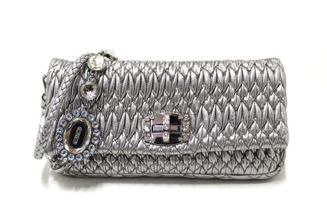 miu miu crystal chain strap bag|Miu Crystal Cloqué nappa leather bag .